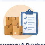 Inventory and purchasing AI solution illustration