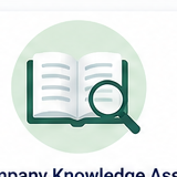 Company knowledge AI solution illustration