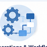 Operations and workflow AI solution illustration